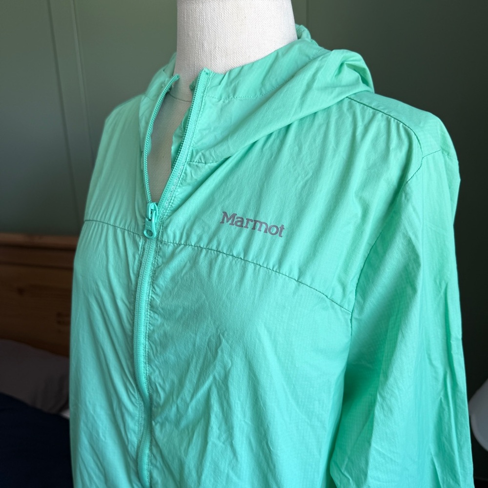 Marmot Women's Mint Green Light Weight Jacket - Picture 3 of 7
